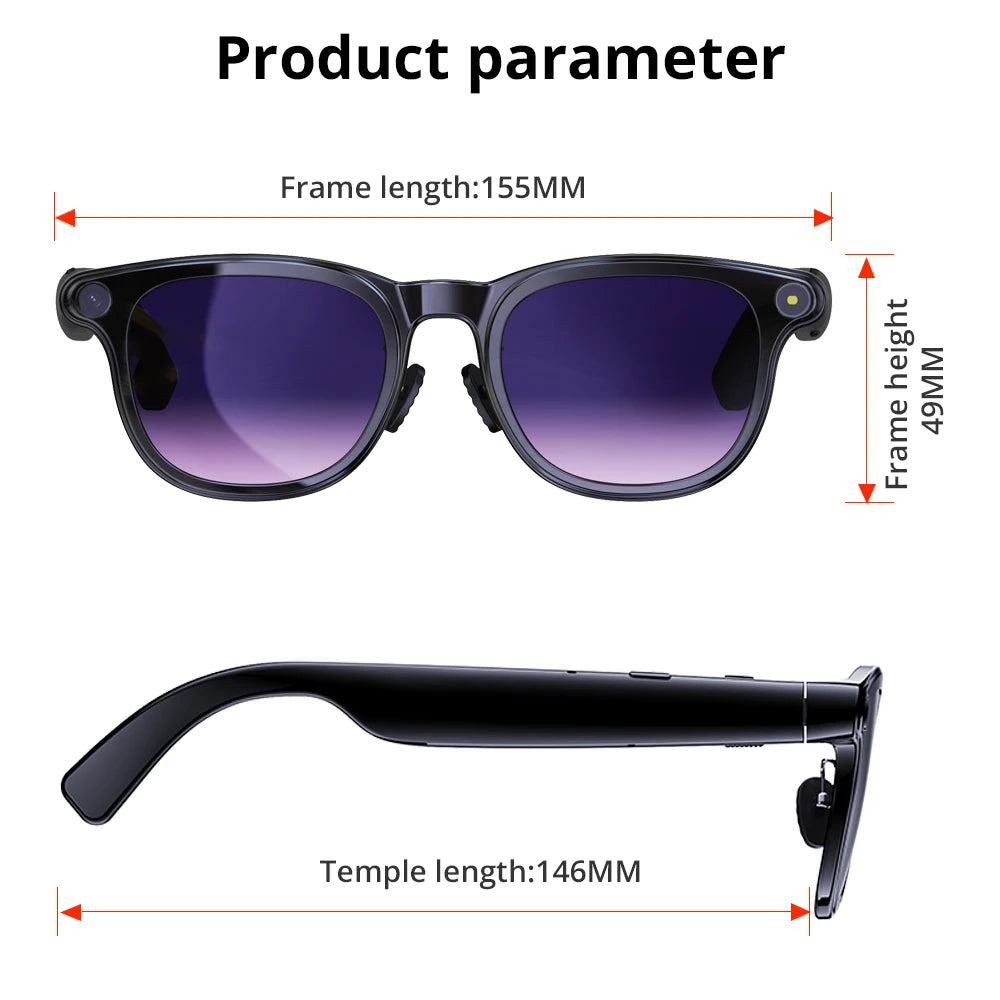 COLMI AI Smart Glasses With Real-Time Translation and Bluetooth Calls