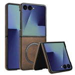 Samsung Galaxy Z Flip 7 Magnetic Leather Case