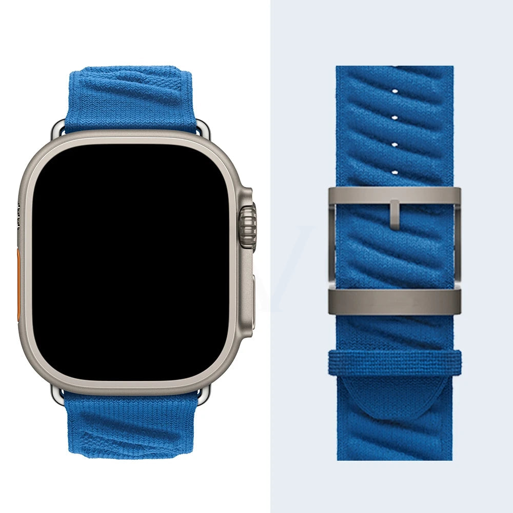 Apple Watch Ocean Waves Pattern Sport Band