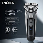 ENCHEN Blackstone USB-C Rechargeable Electric Shaver with 3D Rotary Blades