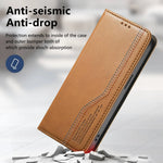 Samsung Galaxy S26 Series Leather Flip Case with Card Holder