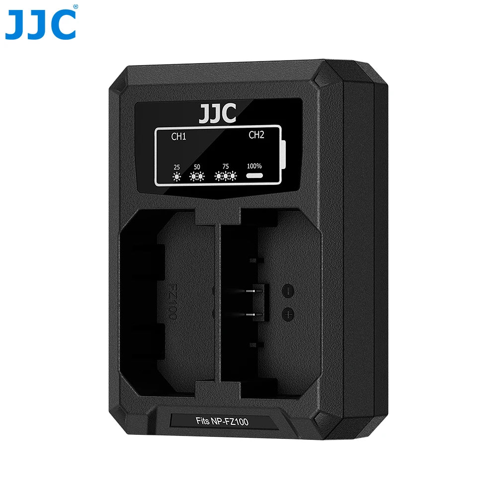 JJC Dual USB-C Charger for Sony NP-FZ100 Batteries