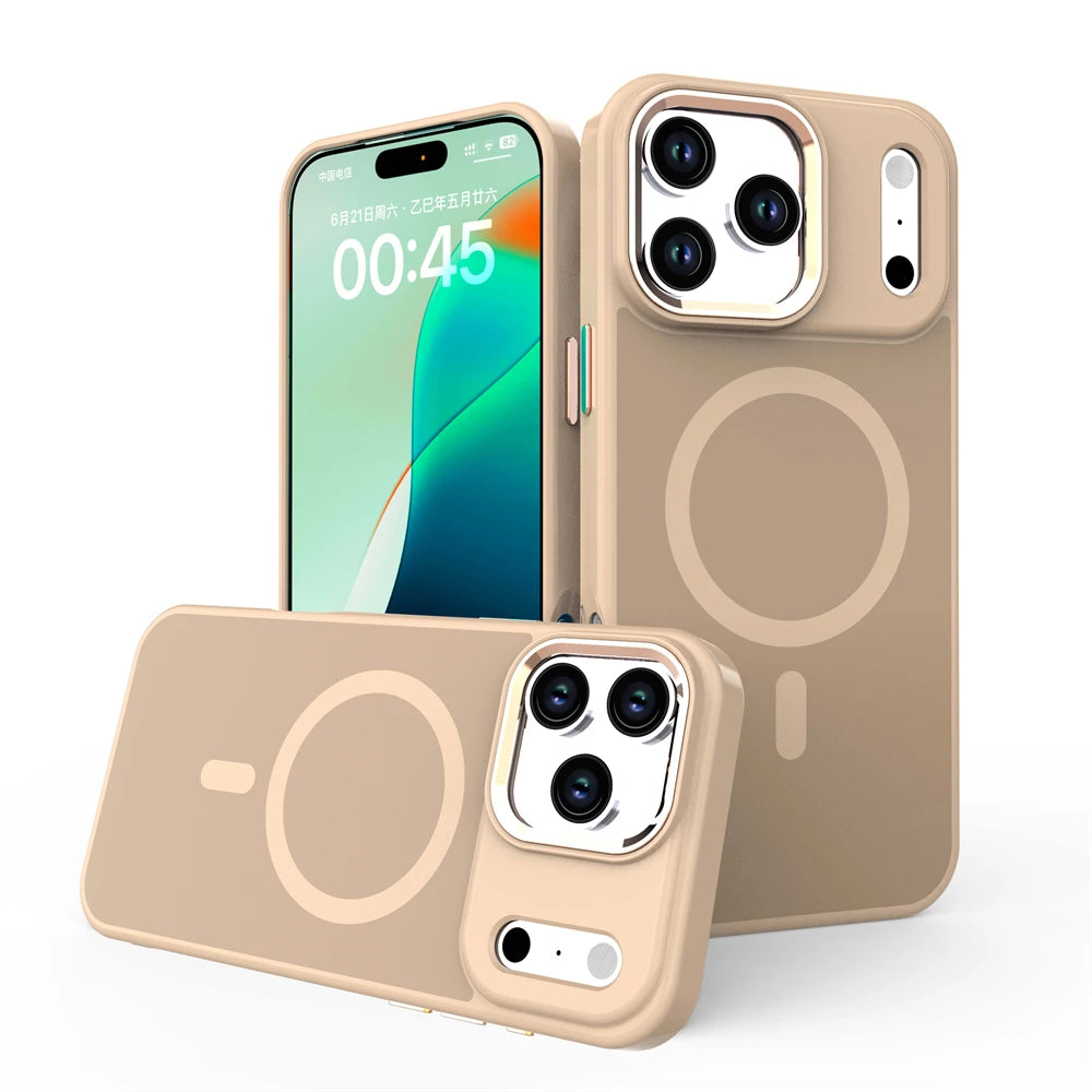 Protective Matte Finish Armor Case with MagSafe for iPhone 17 Series