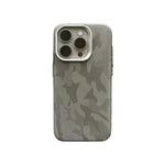 Camouflage Leather MagSafe Shockproof Armor Case for iPhone 14 Series