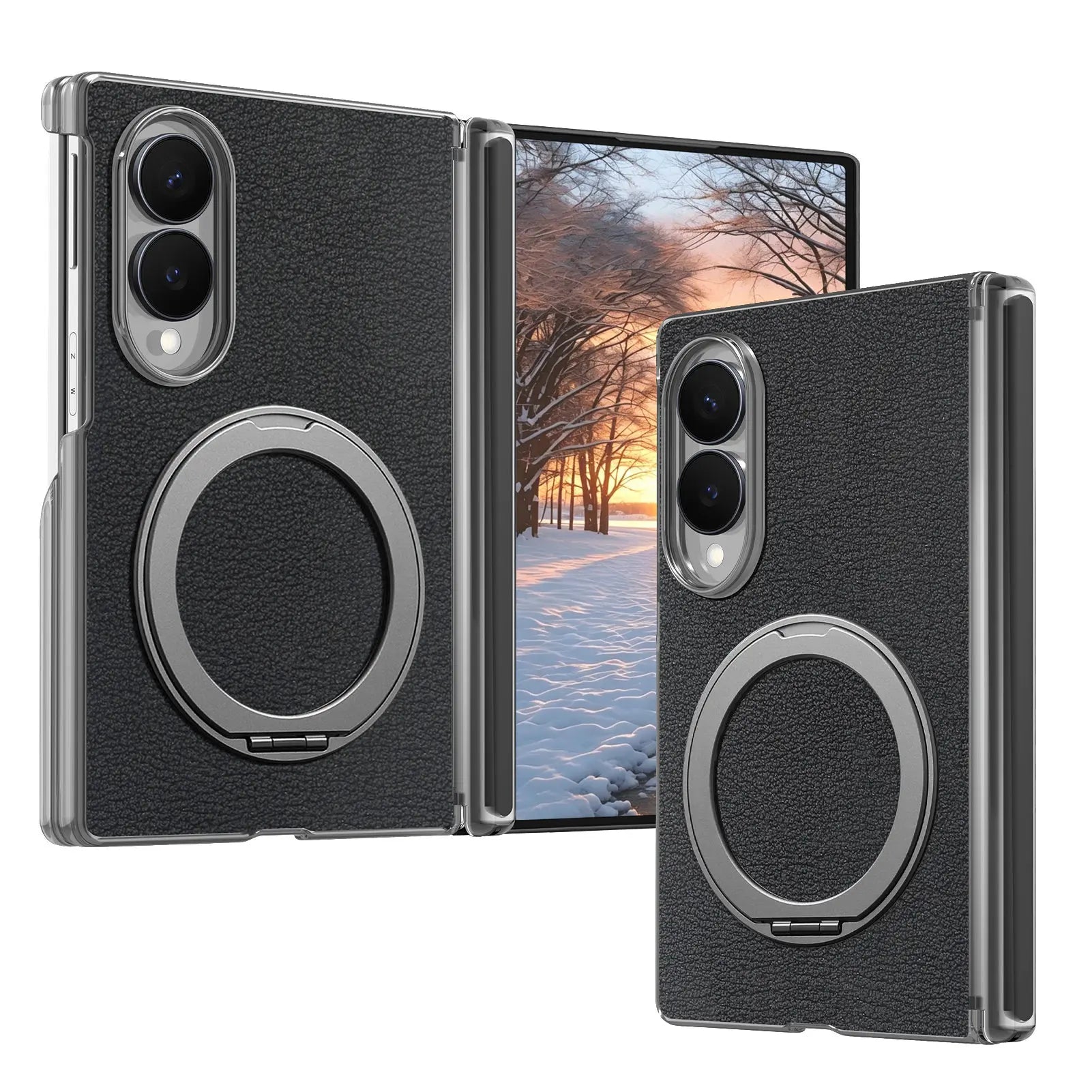 Premium Magnetic Leather Case with Central Hinge Protection for Samsung Galaxy Z Fold 8