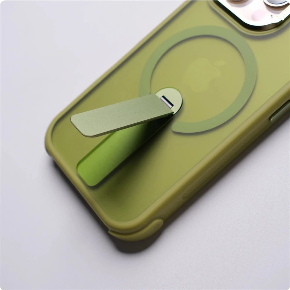 Shockproof Case with Integrated Ring Grip Kickstand for iPhone 18 Series