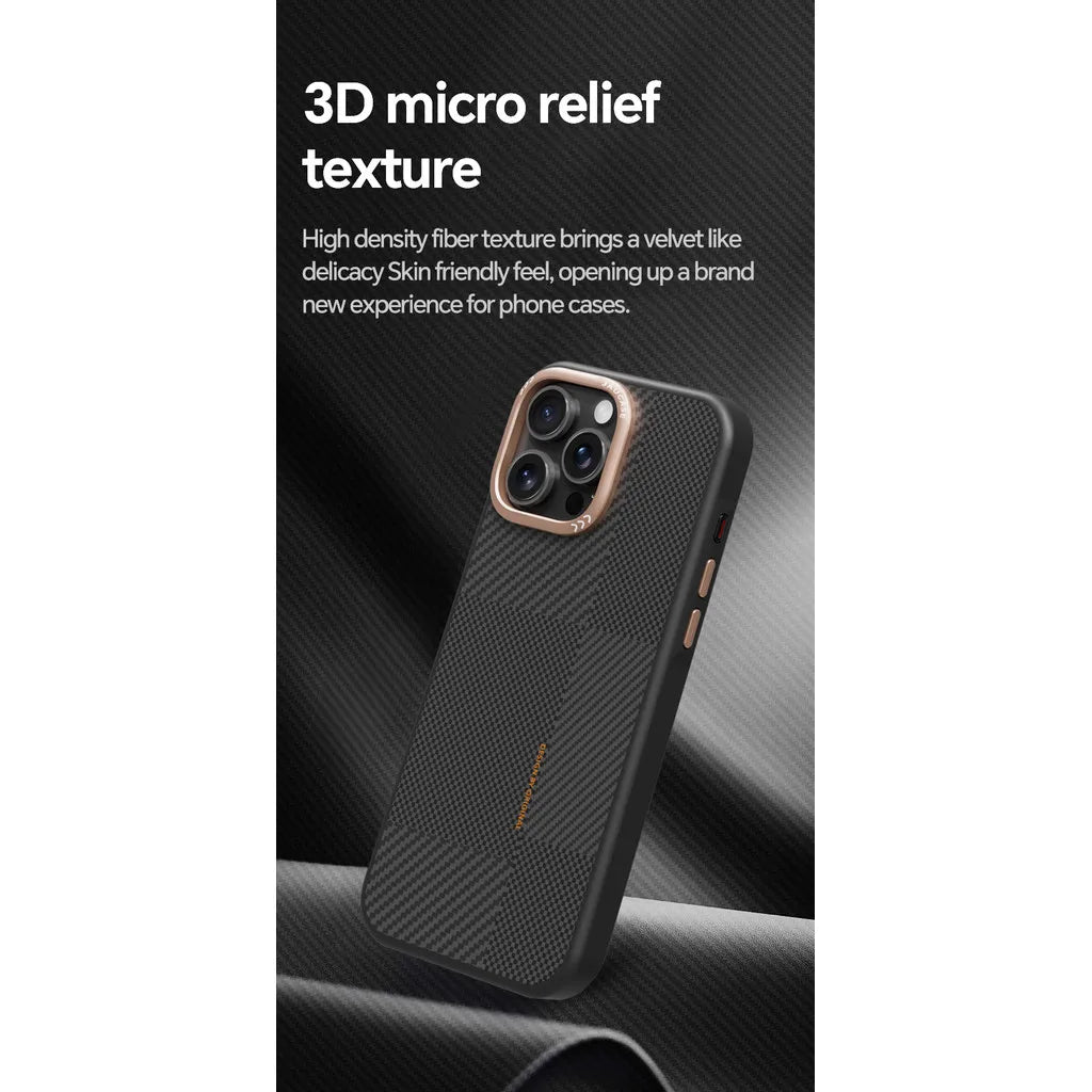 Carbon Fiber Pattern TPU Anti-Fall Protection Case for iPhone 15 Pro & iPhone 15 Pro Max