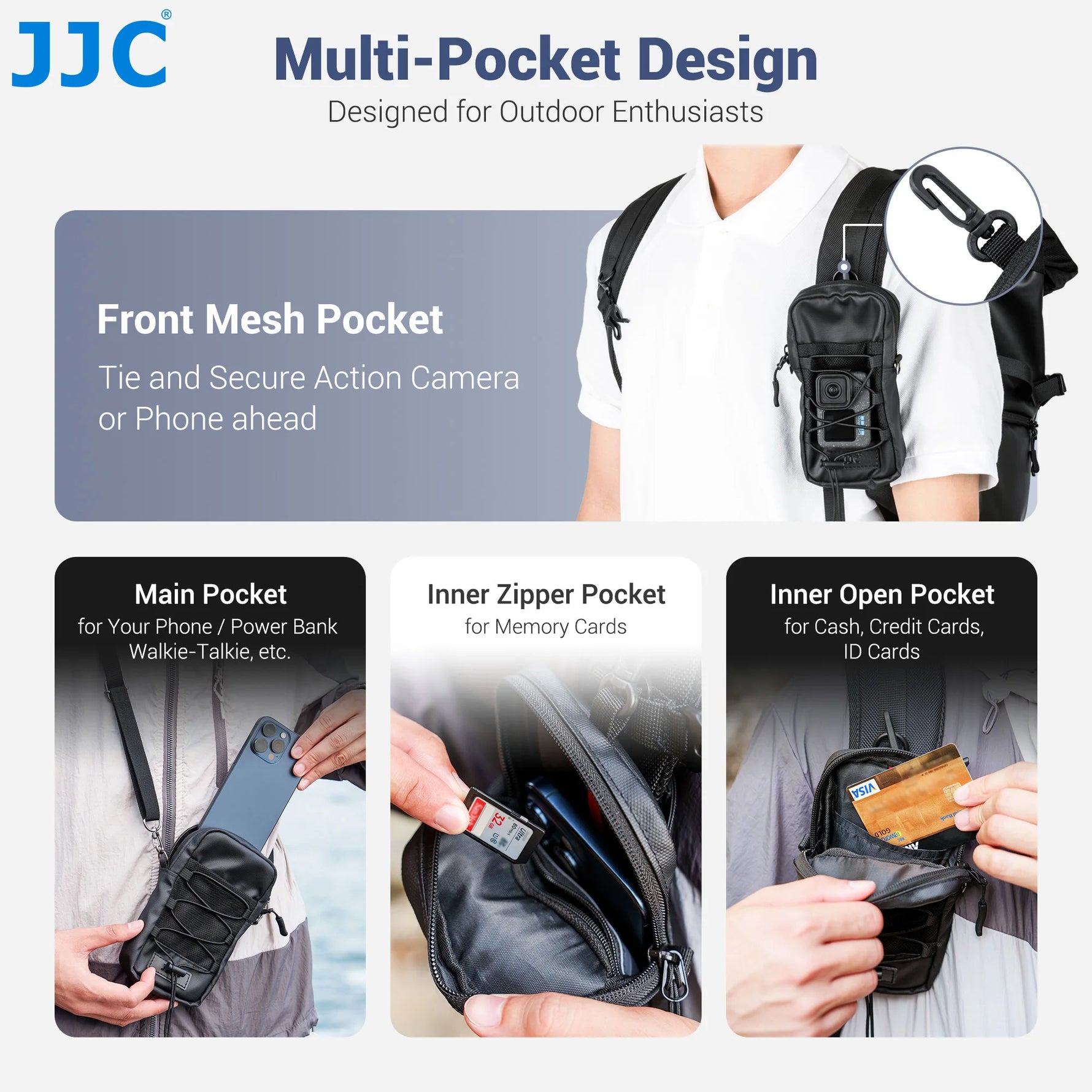 JJC Versatile Shoulder Strap Pouch