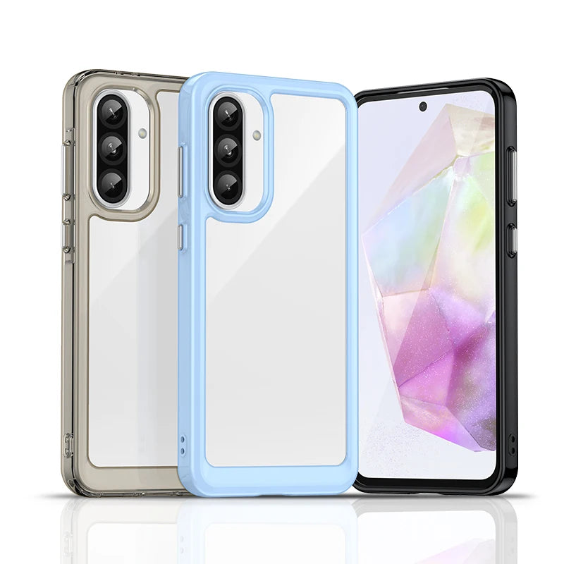 Samsung Galaxy A36 Clear Hard Case with Translucent Back Shell