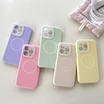 Fluorescent Jelly Liquid Silicone MagSafe Case for iPhone 16 Series