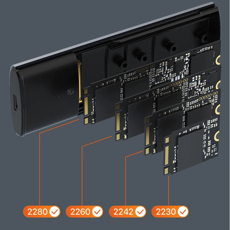 CABLETIME NVMe/SATA M.2 SSD Enclosure