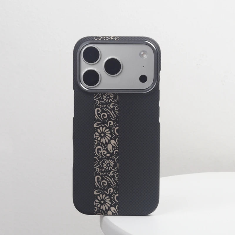 Carbon Fiber Textured Hard Shell MagSafe Case  for iPhone 18 Series