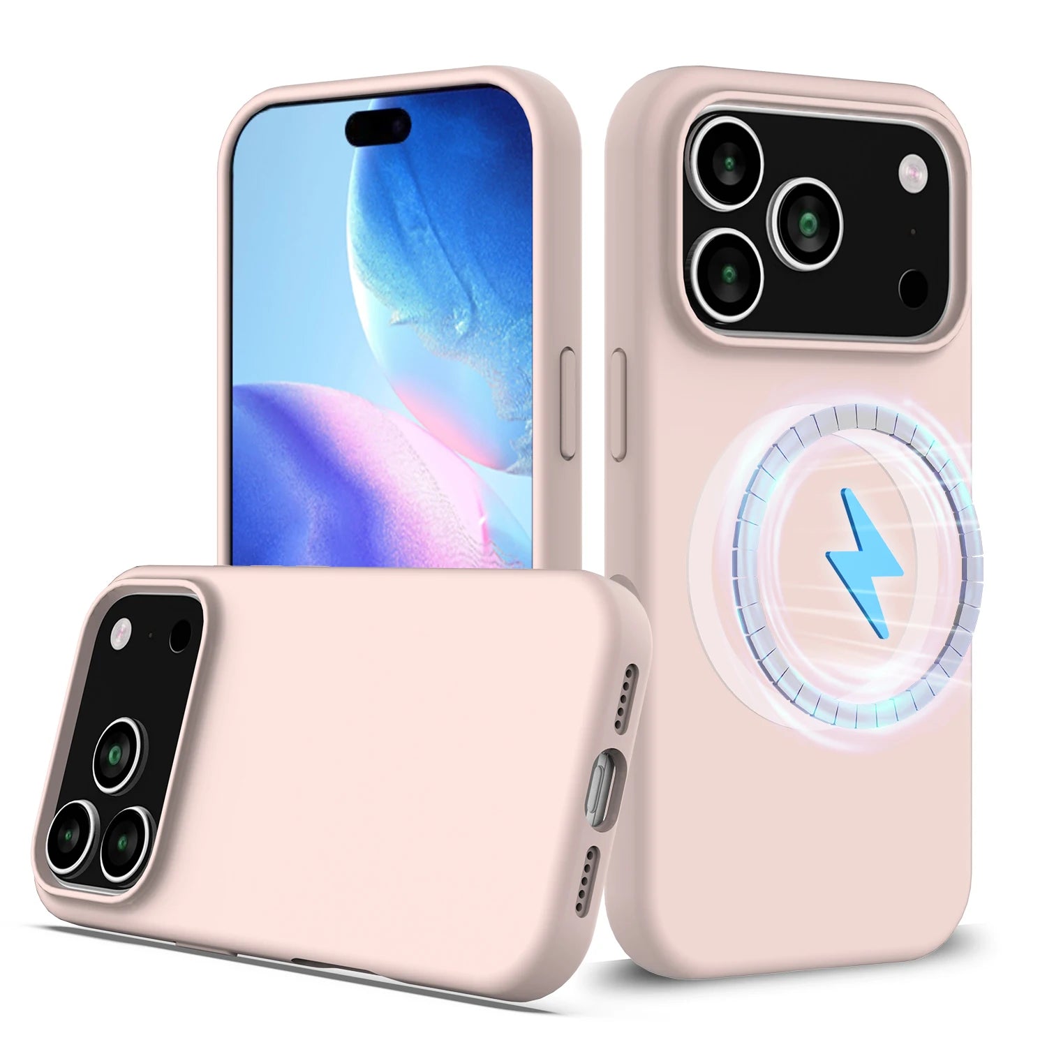 MagSafe-Compatible Silicone Protective Case for iPhone 17 Series