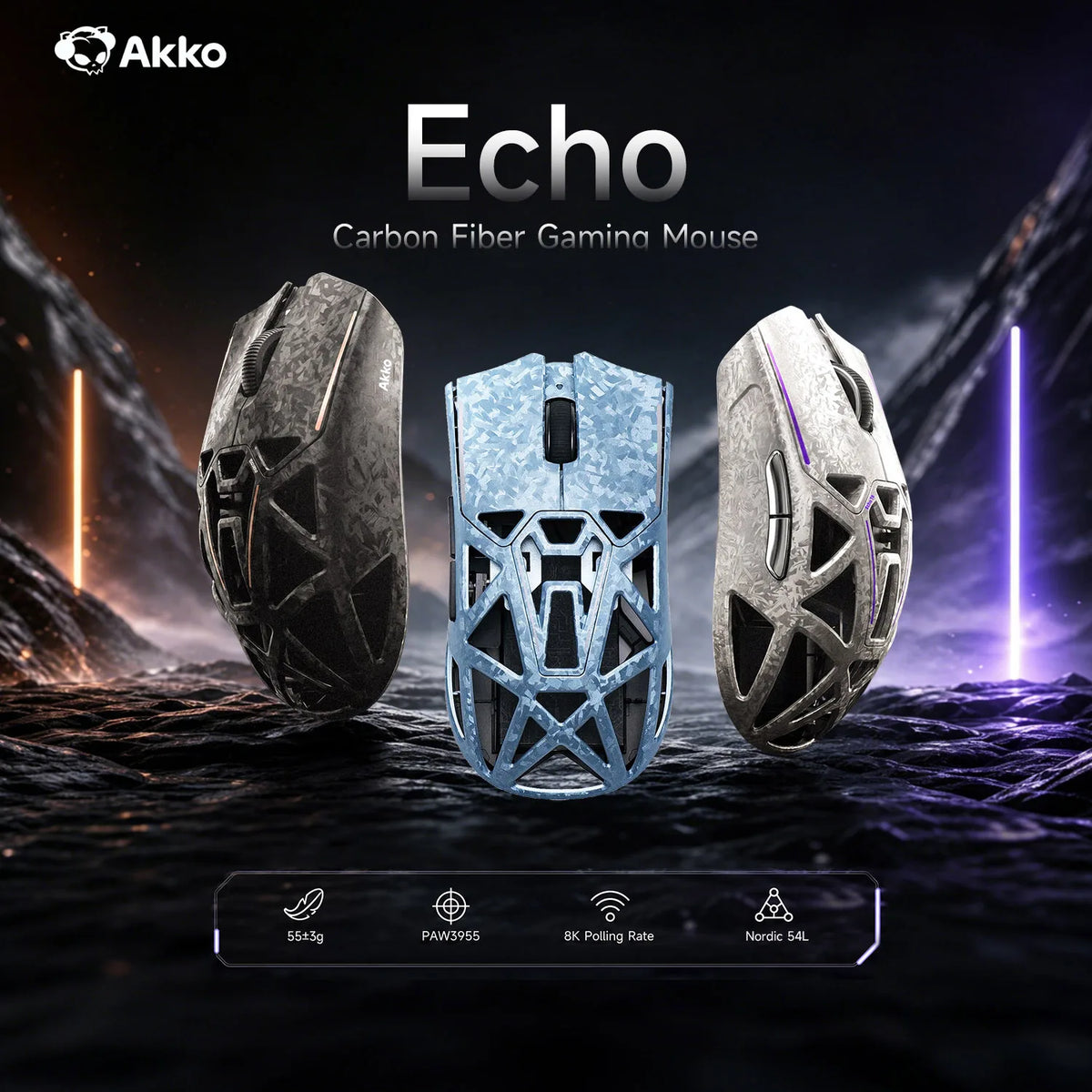Akko Echo Master Ultra 8K Polling Wireless Gaming Mouse