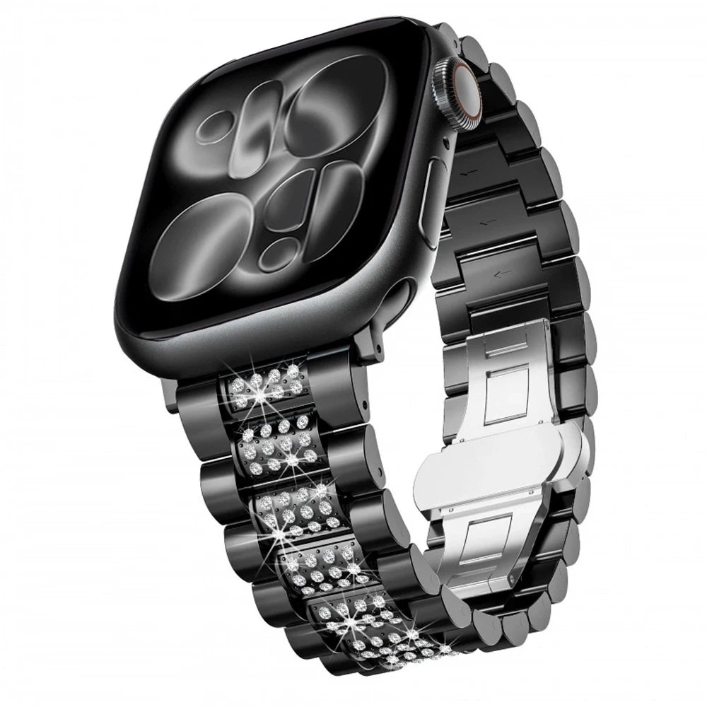 Two-Tone Crystal Link Bracelet Band for Apple Watch
