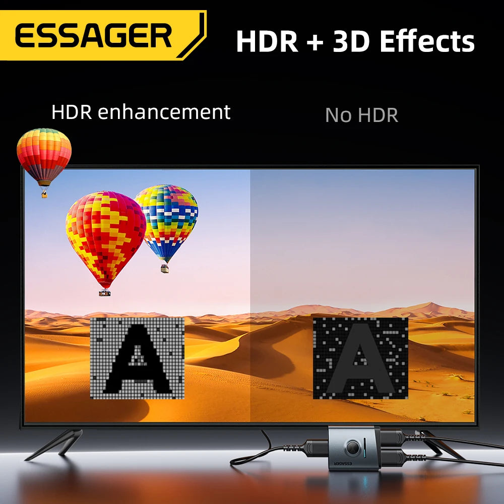 Essager 2-in-1 Dual-Way HDMI Switcher