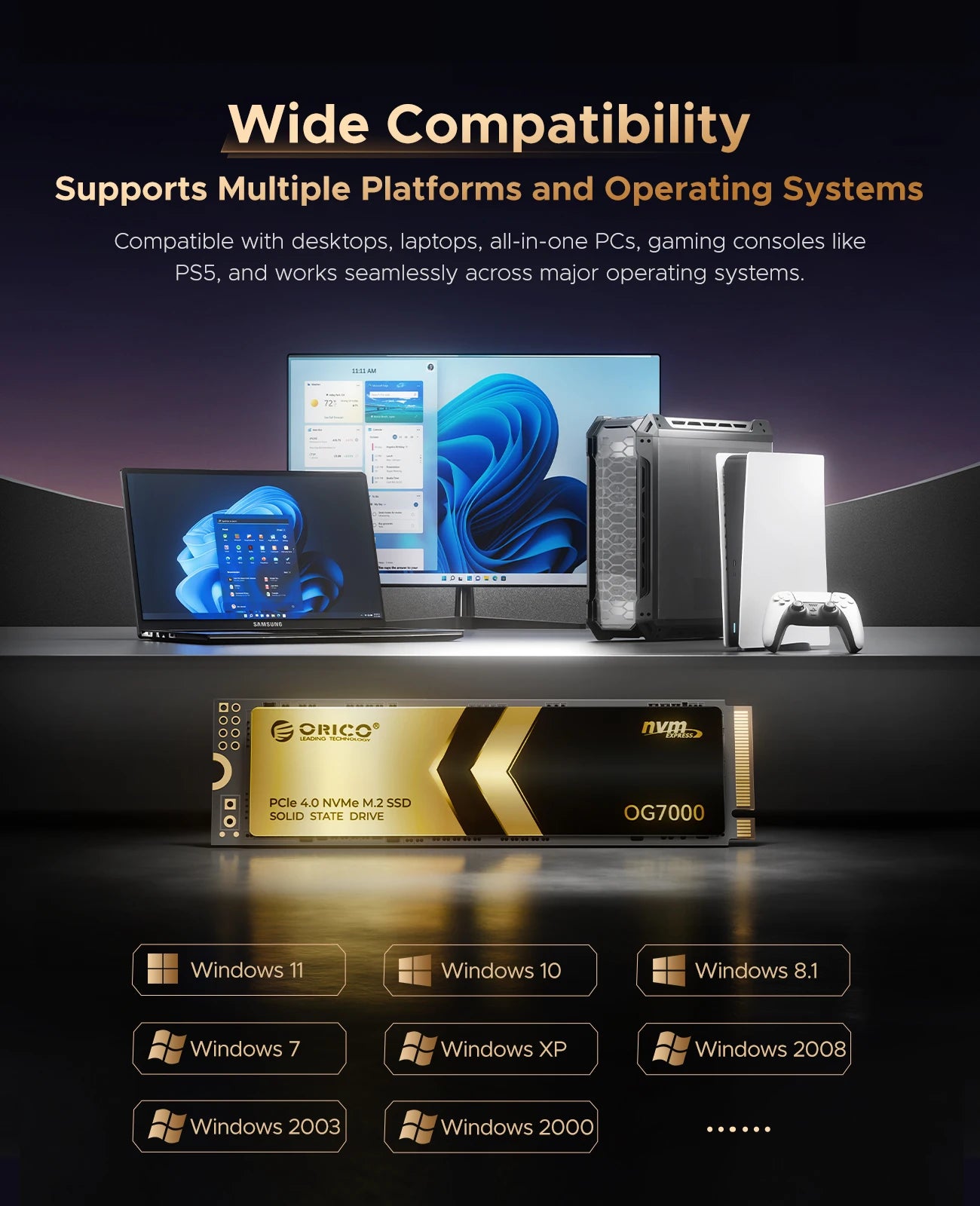 ORICO OG7000 PCIe 4.0 NVMe SSD