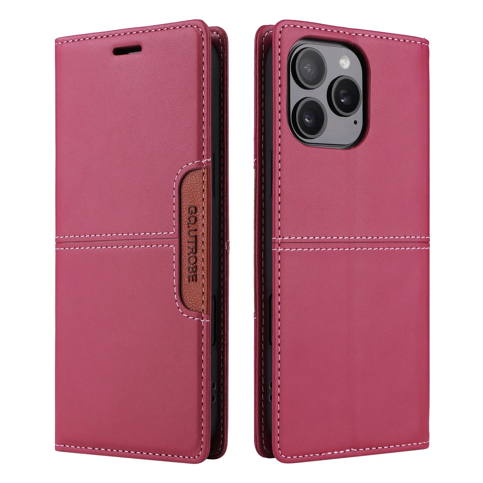 Magnetic Flip Leather Wallet Case with Stand for iPhone 16 Series