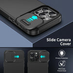 Heavy-Duty Shockproof Case with Sliding Camera Protector for iPhone 16 Series