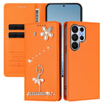 Diamond Pattern Leather Flip Wallet Case with Card Slots for Samsung Galaxy S26 Series