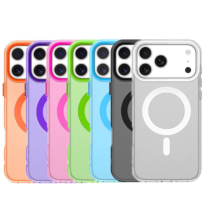 Shockproof MagSafe Case with Metal Alignment Plate for iPhone 18 Series