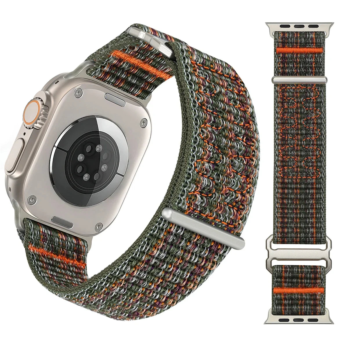 Nylon Trail Loop Strap with Metal Quick-Release Connectors for Apple Watch