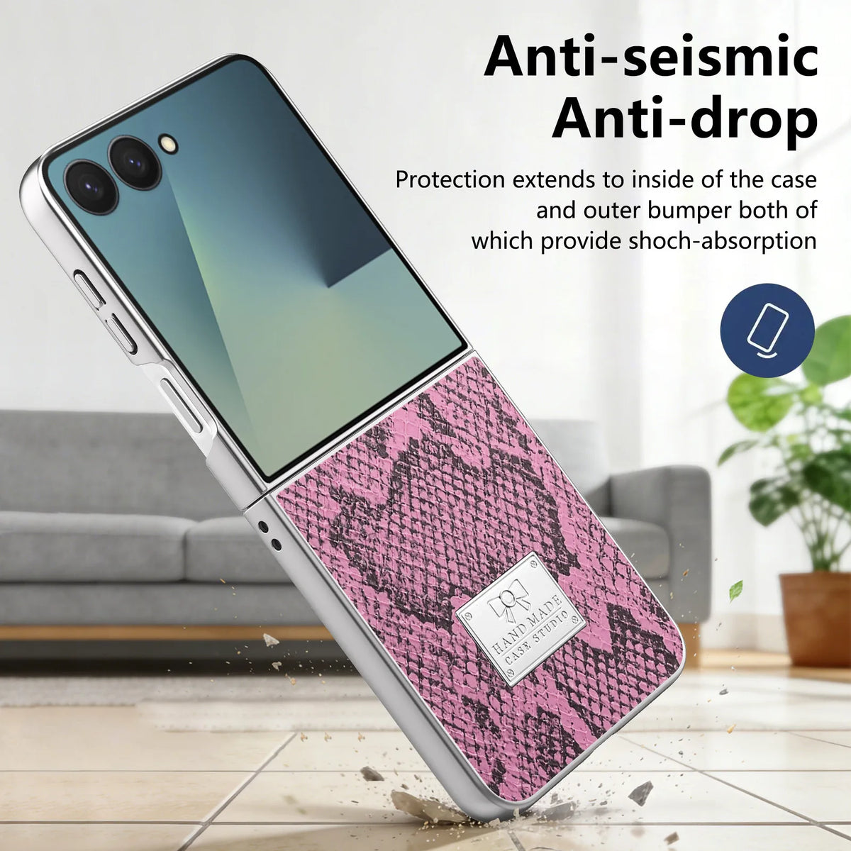 Shockproof Dual-Layer Bumper Case for Samsung Galaxy Z Flip 7