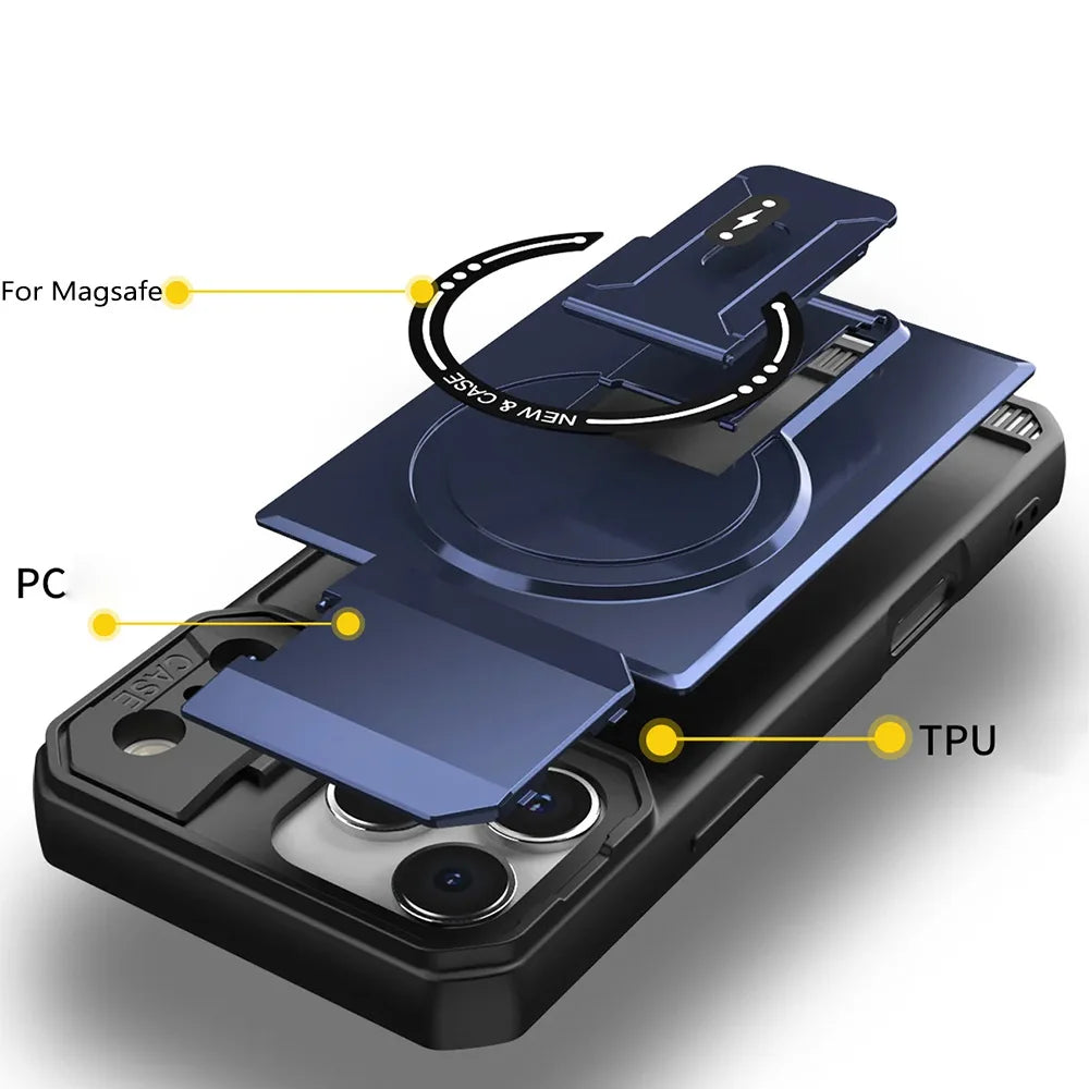 Military Grade MagSafe Case for iPhone 17 Series with Camera Lens Cover