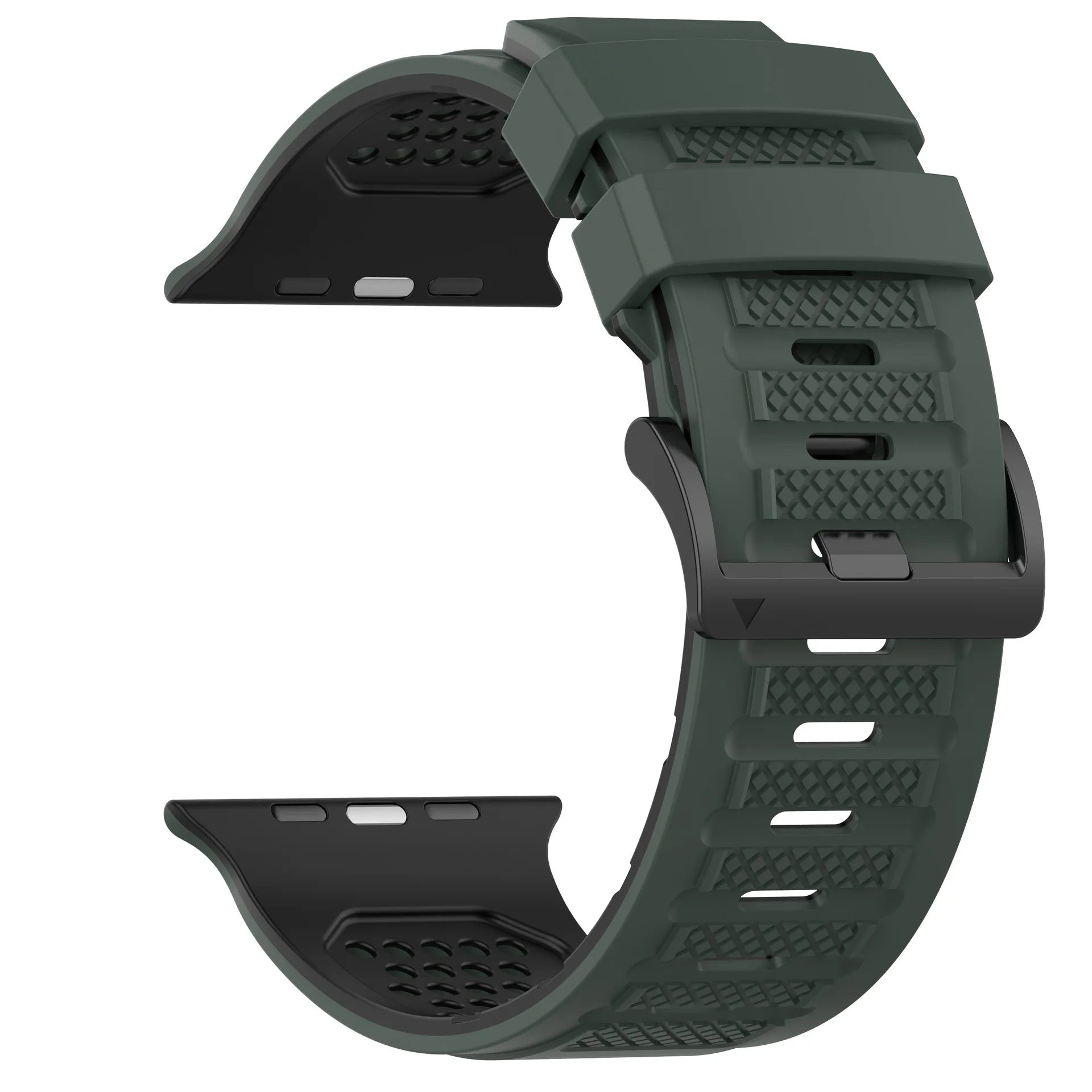 Durable Dual-Color Silicone Sport Band for Apple Watch