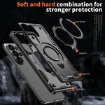 Samsung Galaxy S26 Series Military Drop-Proof Case with 360° Ring Stand