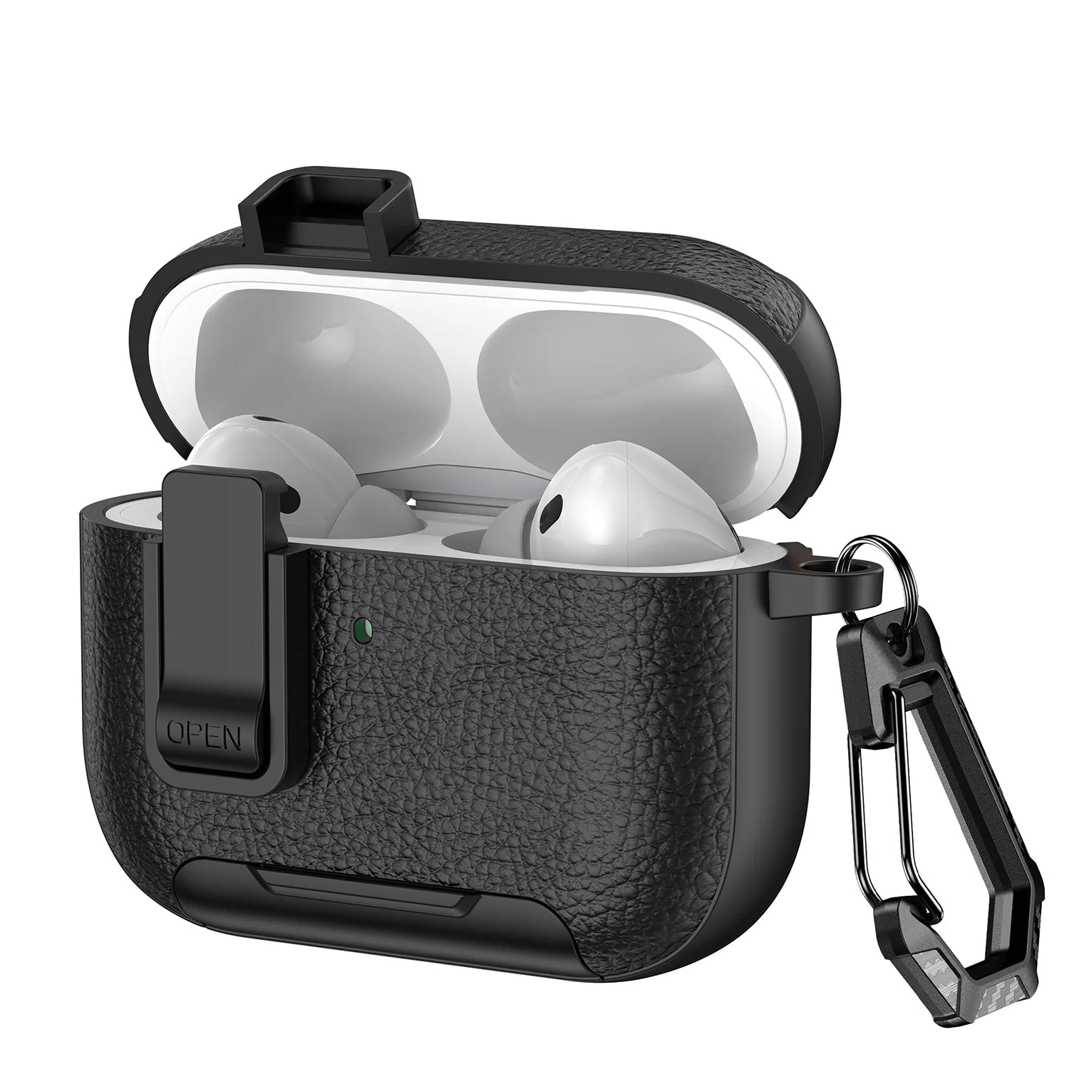 Premium Leather Protective Case with Secure Lock for AirPods Pro 3