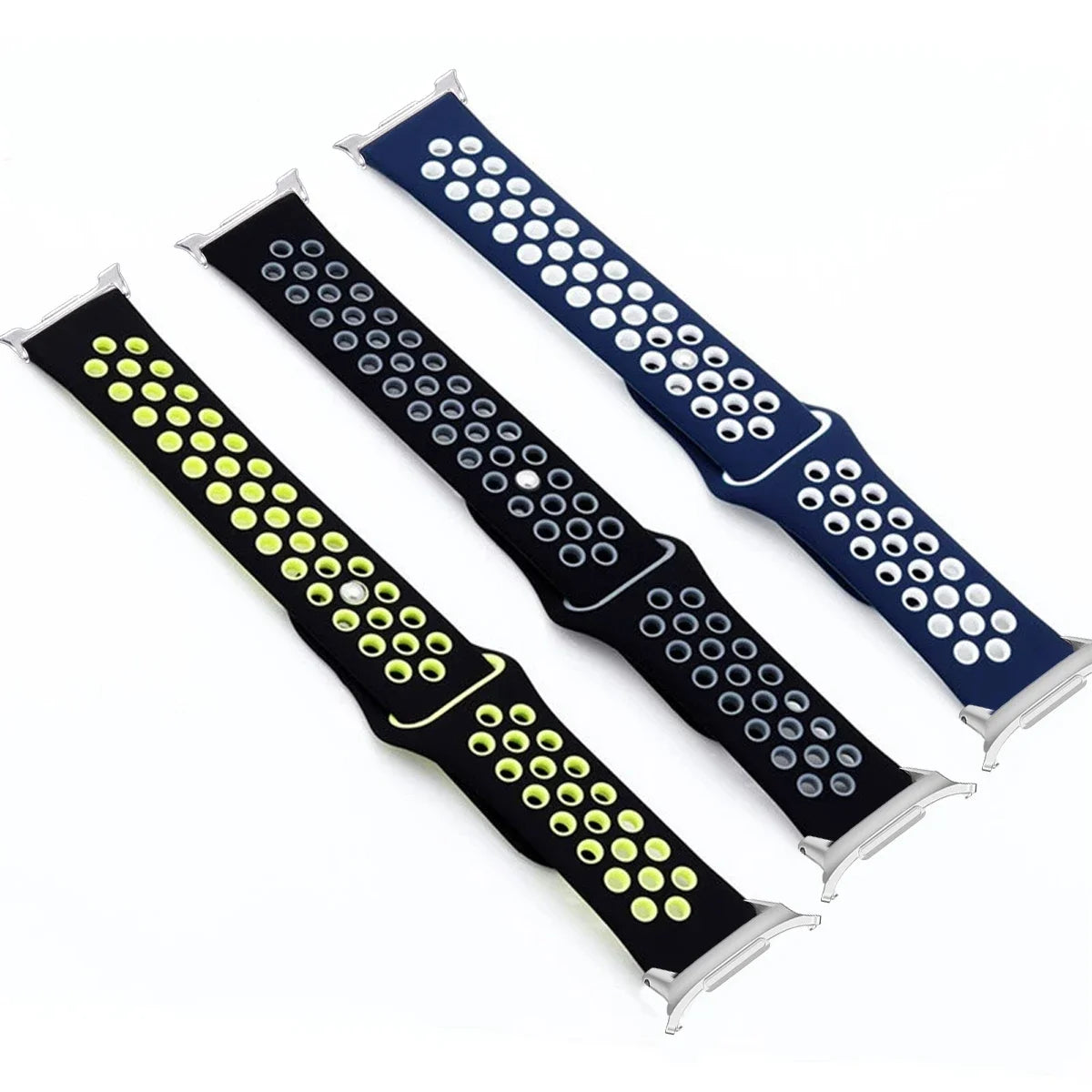 Dual Color Soft Silicone Sport Band for Samsung Galaxy Watch 8 & Galaxy Watch 8 Classic
