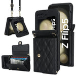 Stylish Leather Wallet Flip Case for Samsung Galaxy Z Flip 6