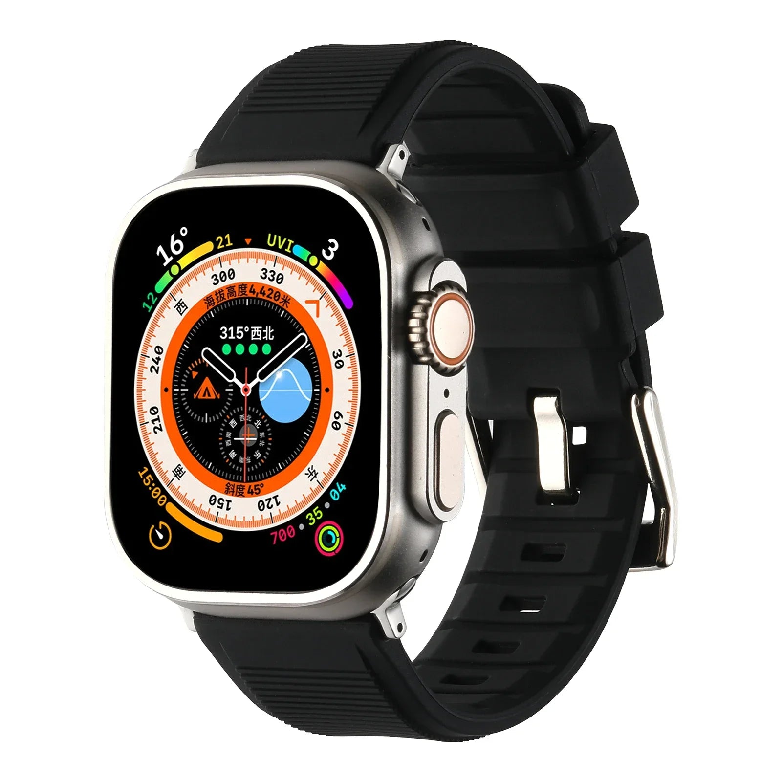 Durable Silicone Replacement Strap for Apple Watch