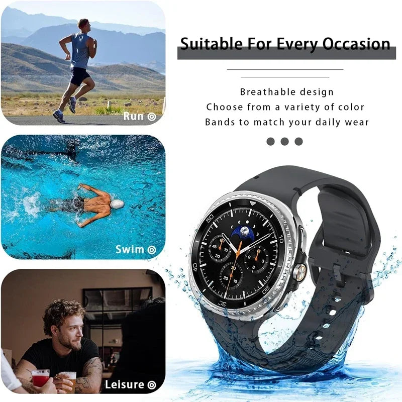 Silicone Sports Strap With Vent Holes for Samsung Galaxy Watch 8 Series