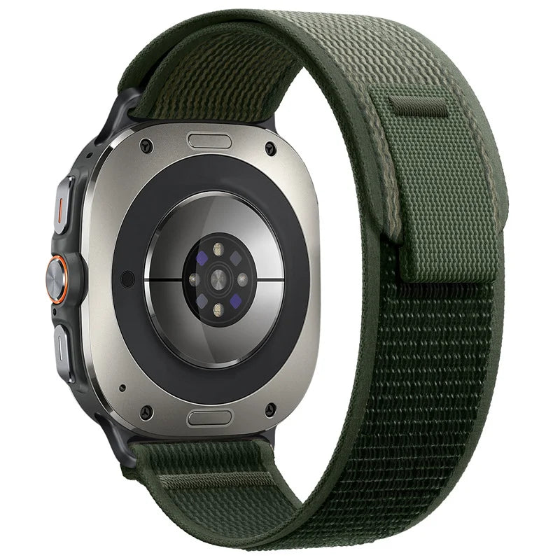 Ribbed Nylon No-Gap Watch Strap for Samsung Galaxy Watch Ultra 2