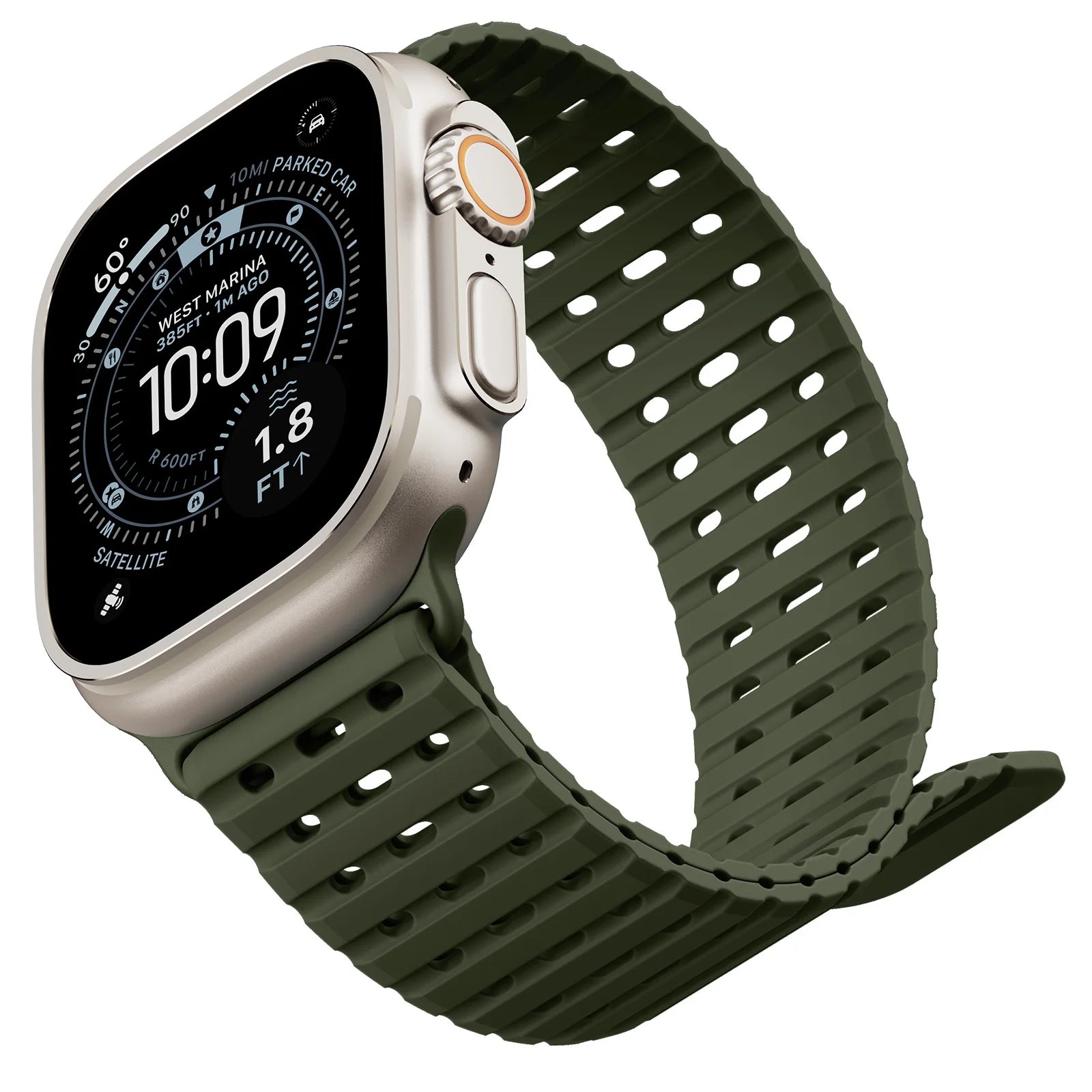 Lightweight Breathable Silicone Strap for Apple Watch