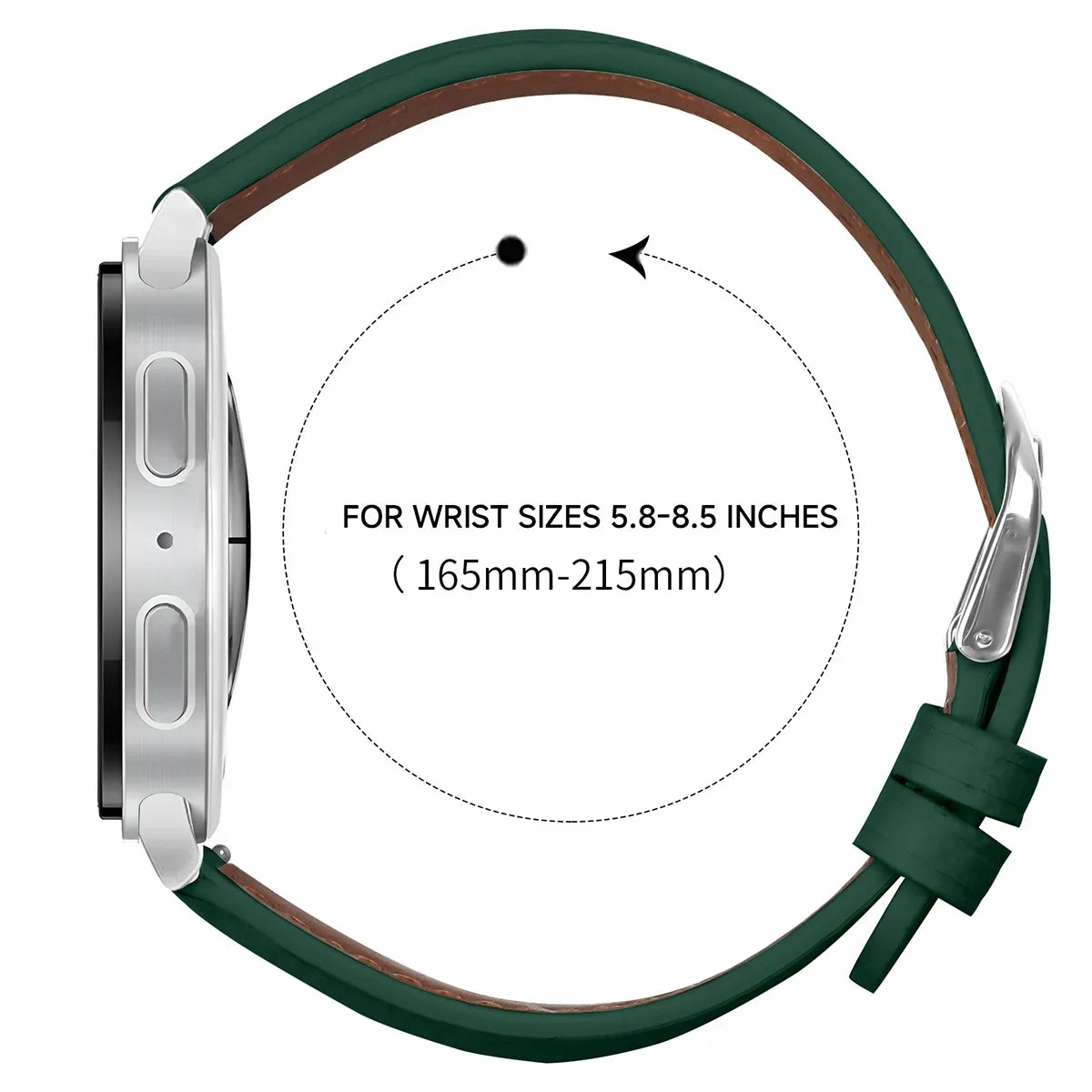 Premium Leather Replacement Band for Samsung Galaxy Watch 8 &  Galaxy Watch 8 Classic