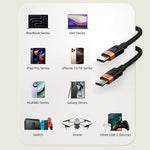 CABLETIME 60W Type-C to Type-C Quick Charge Cable