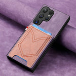 Premium Magnetic Leather Case with Card Holder for Samsung Galaxy S25 Series