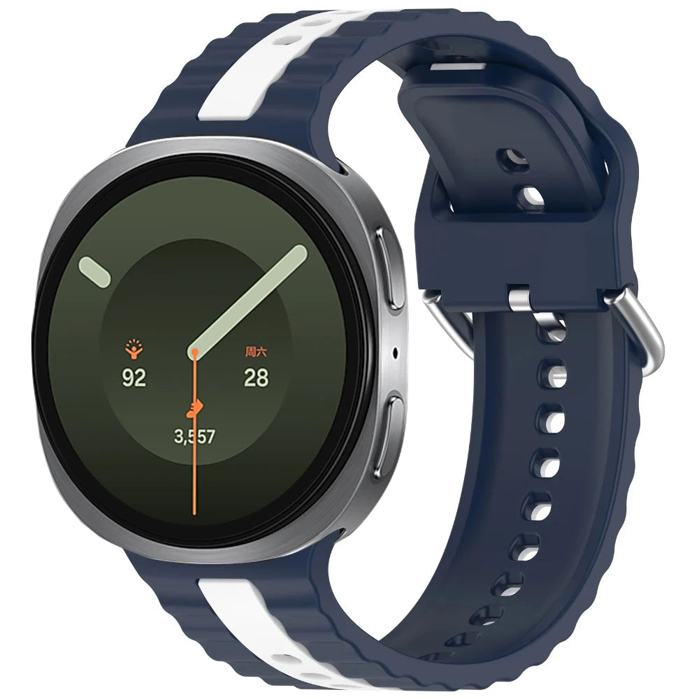 Perforated Silicone Strap with Ribbed Texture for Samsung Galaxy Watch 9