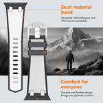 Carbon Fiber Pattern Silicone Sport Strap for Apple Watch