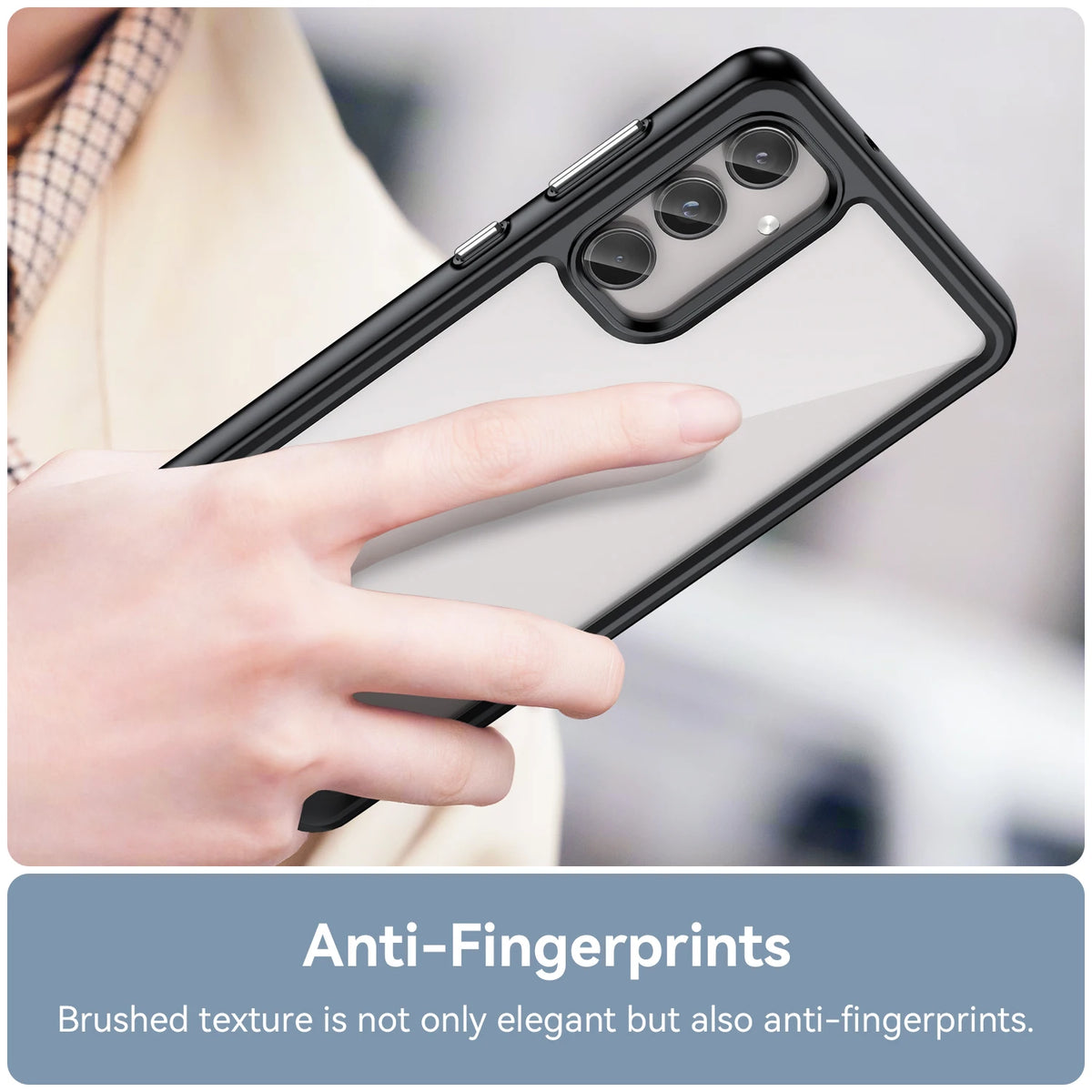 Transparent TPU Bumper Case With Camera Ring for Samsung Galaxy A57