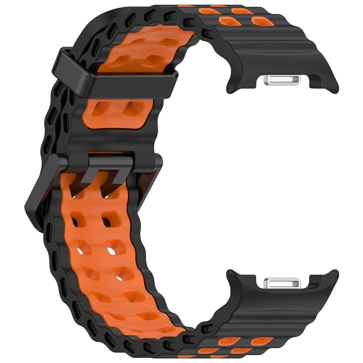 Perforated Silicone Watch Band with One-Click Installation for Samsung Galaxy Watch 9