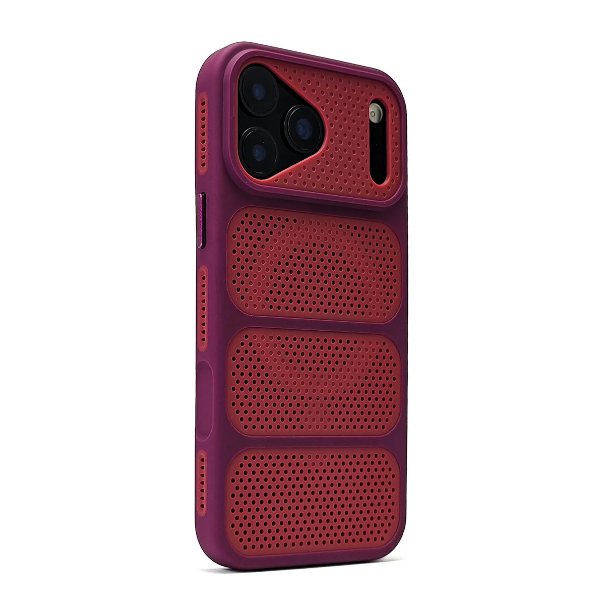 Heat Dissipation Perforated Hollow Bumper Case with Raised Camera Protection for iPhone 18 Series