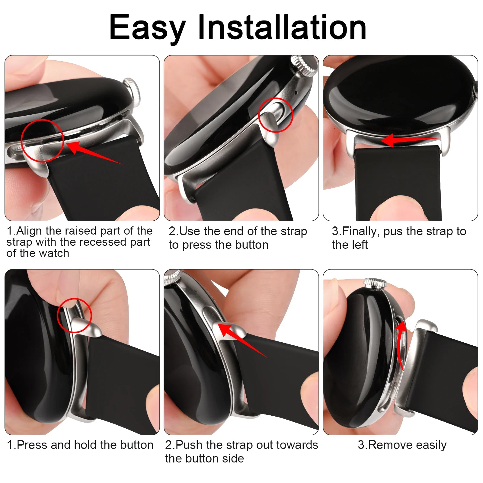 Silicone Sport Strap for Google Pixel Watch 2