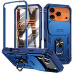 Heavy-Duty Military Armor Case with Sliding Camera Protection for iPhone 17 Series