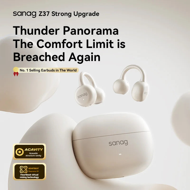 Sanag Z37 Air Conduction Ear Clip Earphones