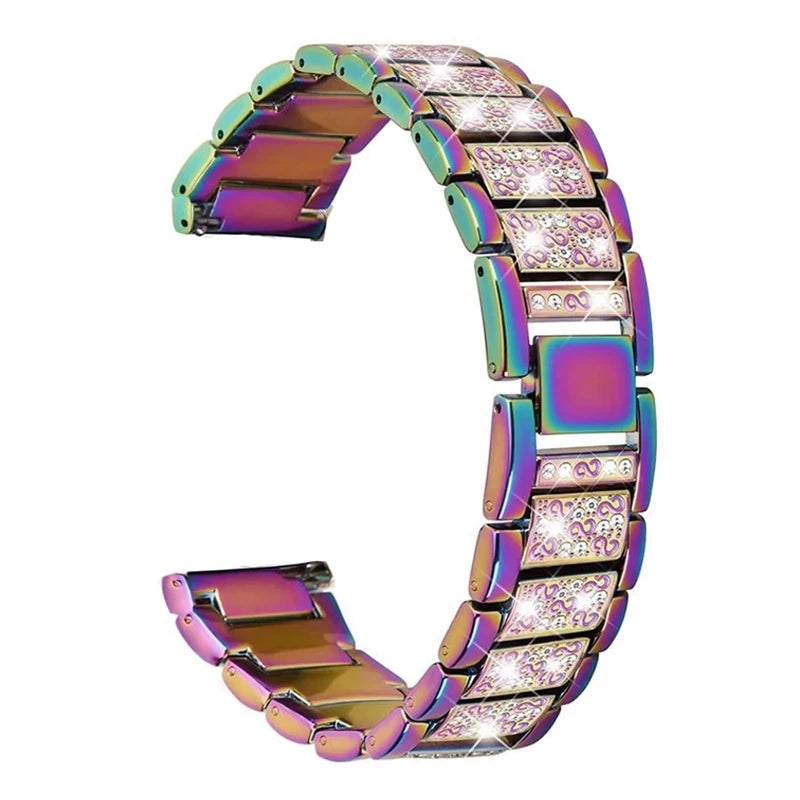 Fashion Shiny Stone Metal Replacement Band for Samsung Galaxy Watch 6 & Galaxy Watch 6 Classic