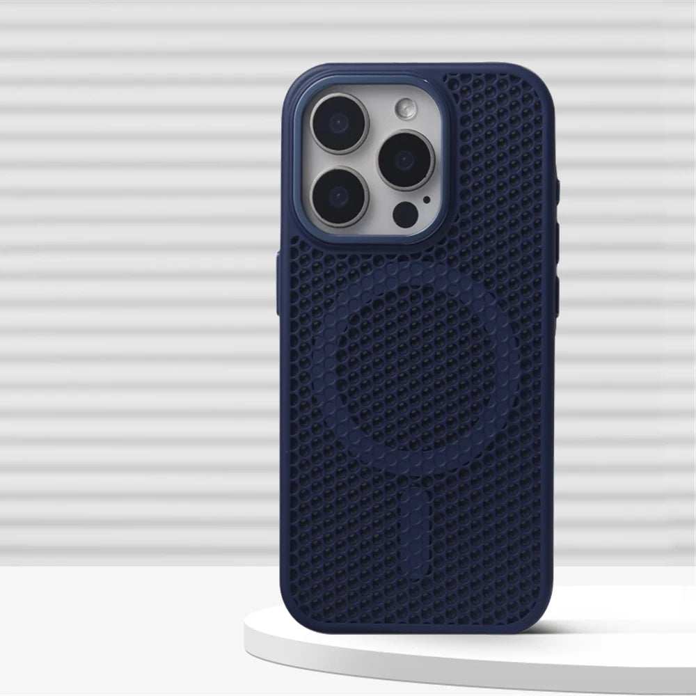 Honeycomb Mesh Cooling Case With MagSafe for iPhone 13 Series